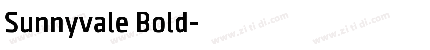 Sunnyvale Bold字体转换